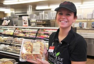 Girl holding cookies