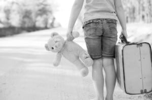 Child with teddy bear